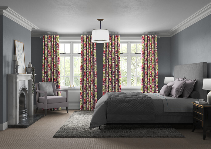 Manila, Cranberry - Made to Measure Curtains - Image 5